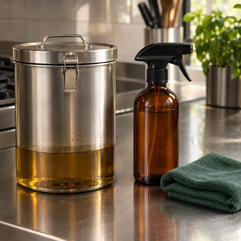 Frying oil → professional cleaning agent / degreaser