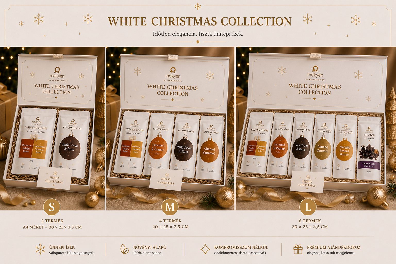 White Christmas Collection S, M és L méretben
