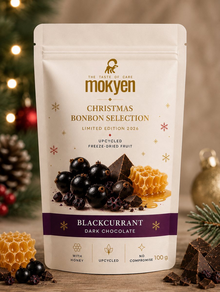 Christmas Bonbon Selection — Blackcurrant Dark Chocolate